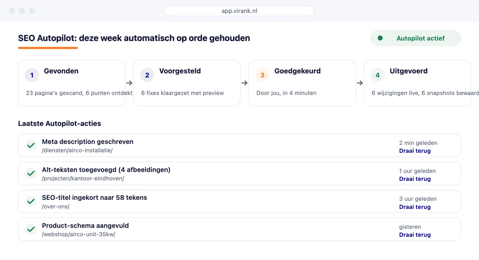 SEO Autopilot in ViRank
